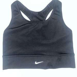 (2 for $35 deal) Black Nike Swoosh Sports Bra (size medium)